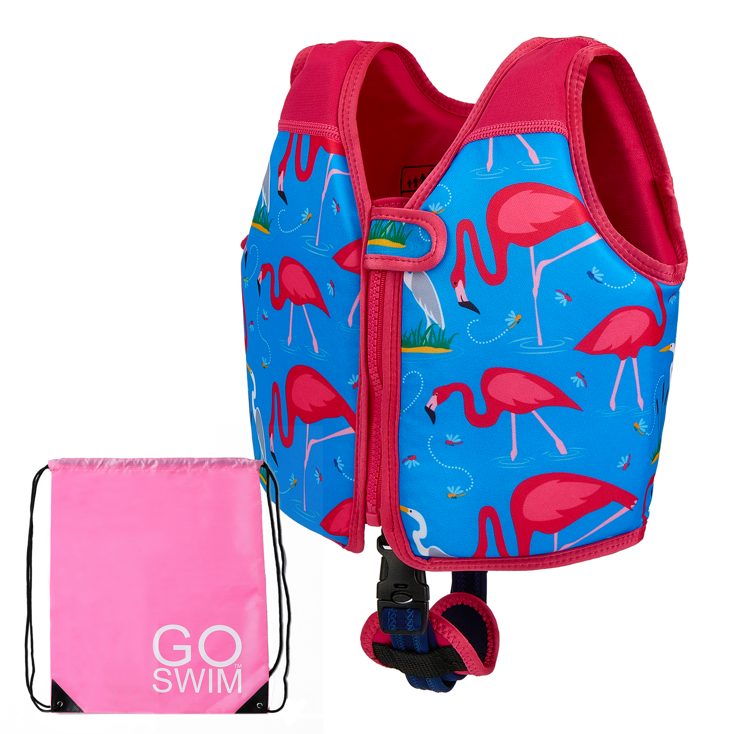 GO Swim™ Vest - Fab Flamingos