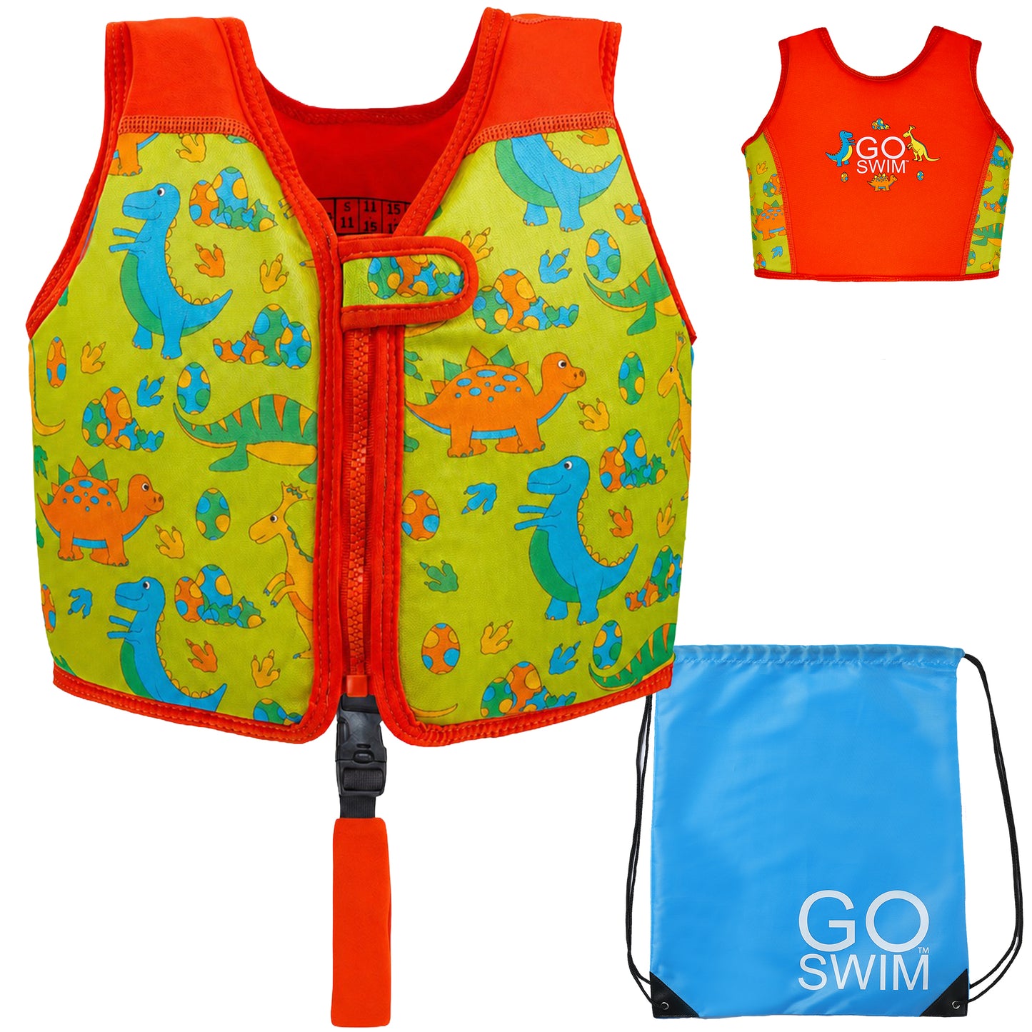 GO Swim™ Kids Swim Vest - Daring Dinos