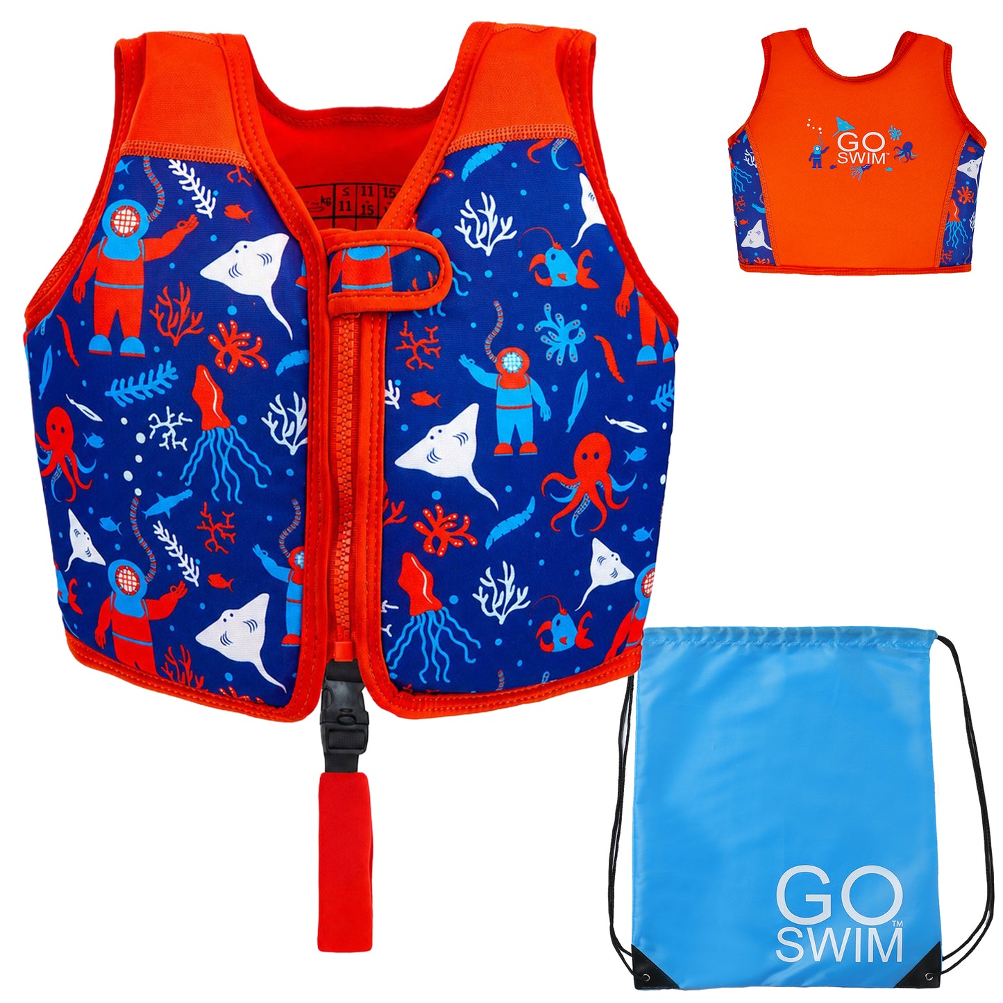 GO Swim™ Kids Swim Vest - Deep Sea Divers