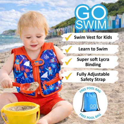 GO Swim™ Kids Swim Vest - Deep Sea Divers