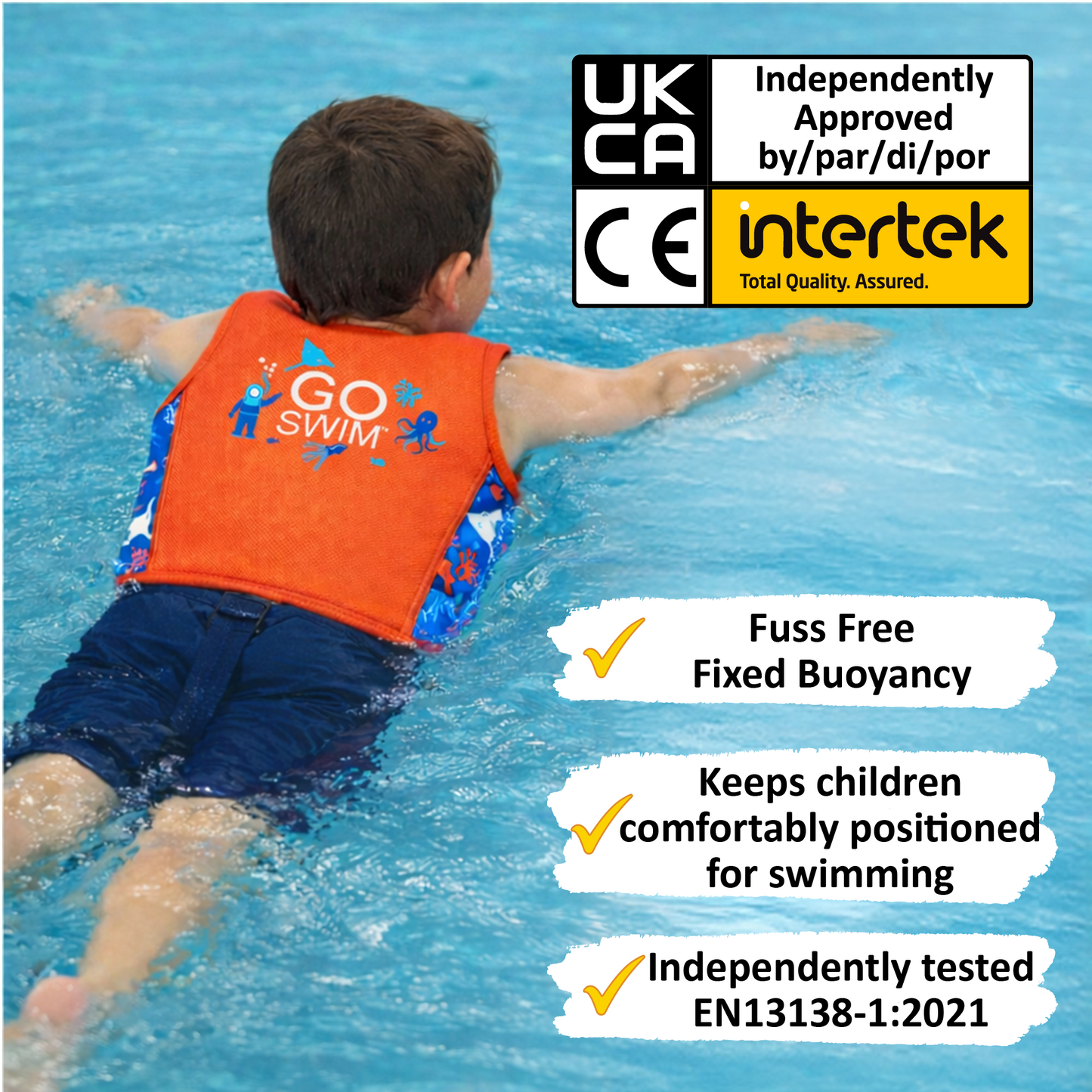 GO Swim™ Kids Swim Vest - Deep Sea Divers