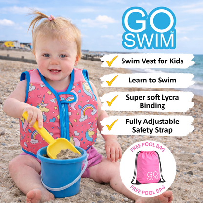 GO Swim™ Kids Swim Vest - Magical Unicorns