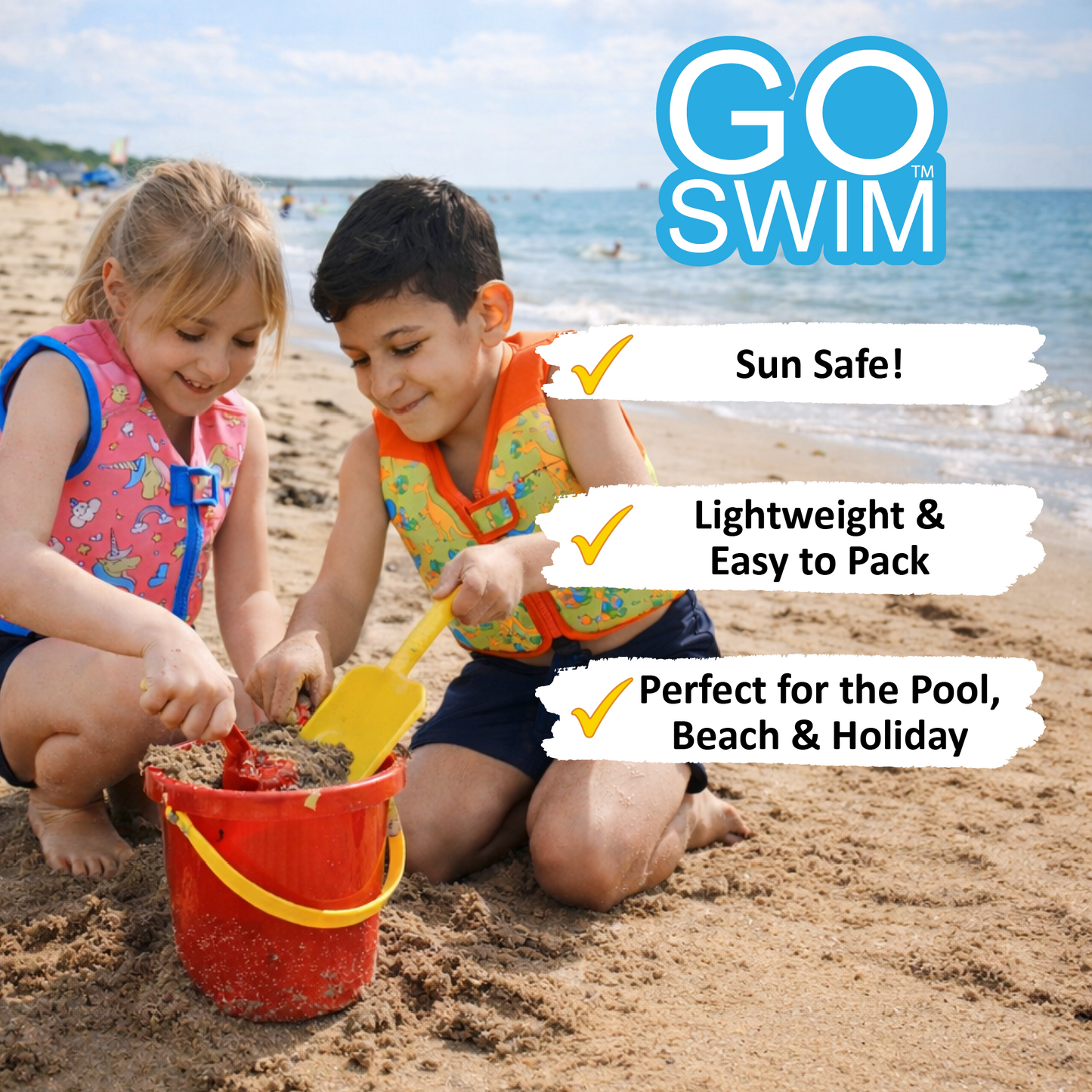 GO Swim™ Kids Swim Vest - Magical Unicorns