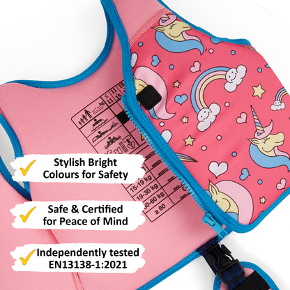 GO Swim™ Kids Swim Vest - Magical Unicorns