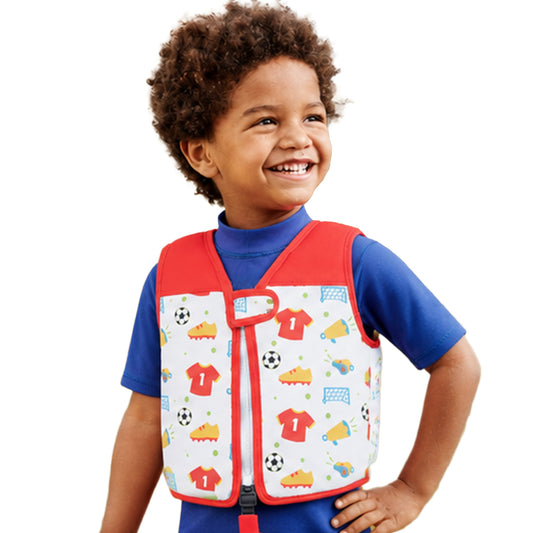 GO Swim™ Kids Swim Vest - Football Mad