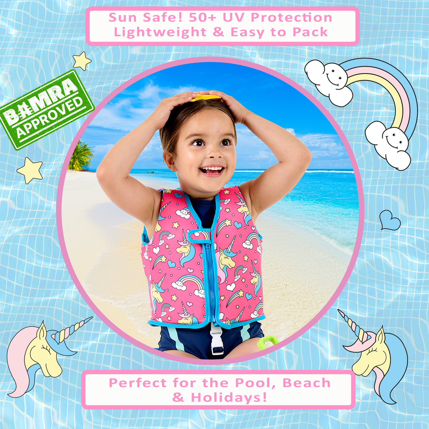 GO Swim™ Vest - Magical Unicorns