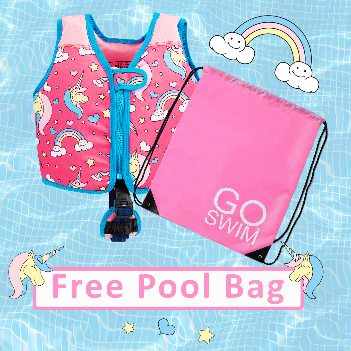 GO Swim™ Vest - Magical Unicorns