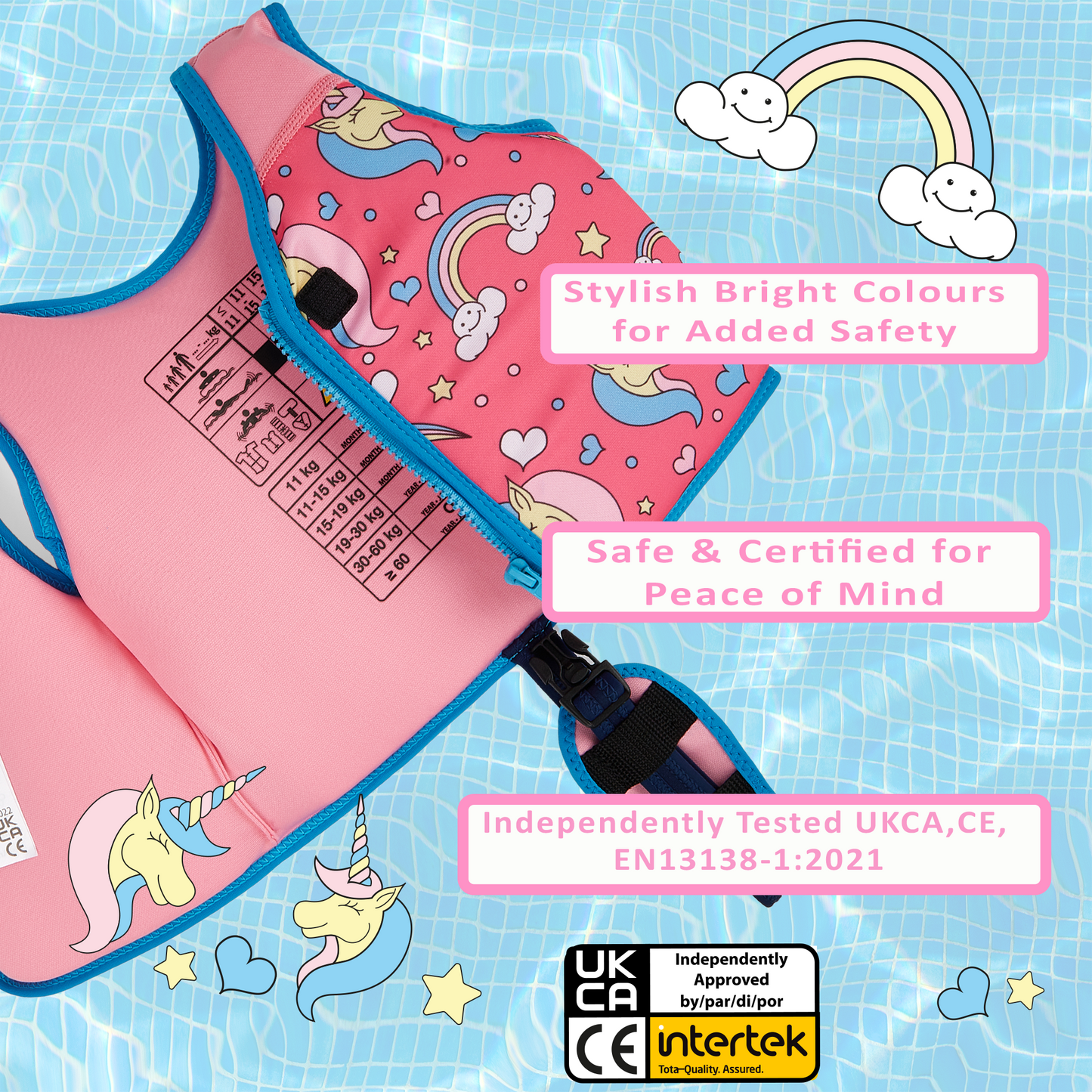 GO Swim™ Vest - Magical Unicorns